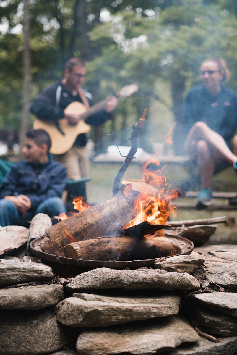 camping feux et chaises club chasse et peche sainte marie